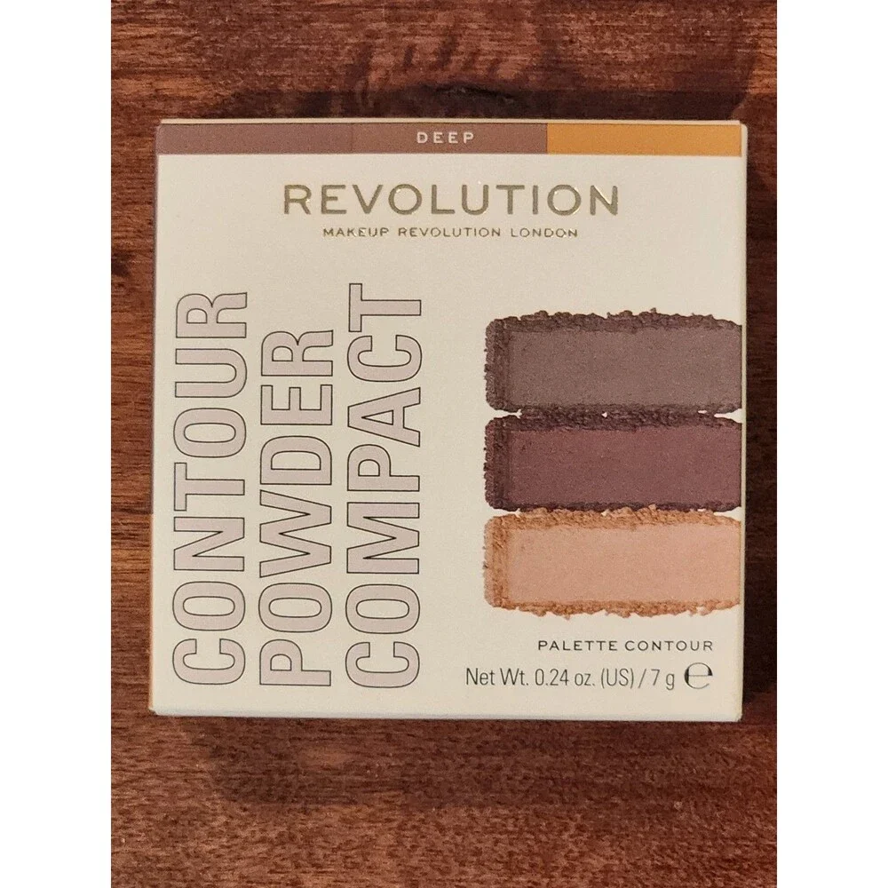 Makeup Revolution London Contour Powder Compact DEEP 0.24 oz Palette NIB!
